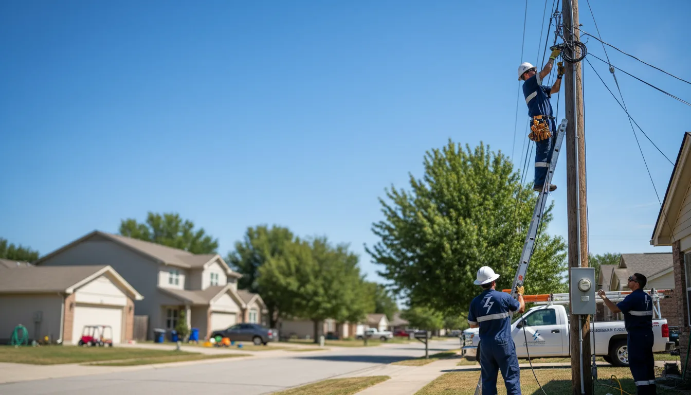 Residential electrician providing installation services in Burt, MI
